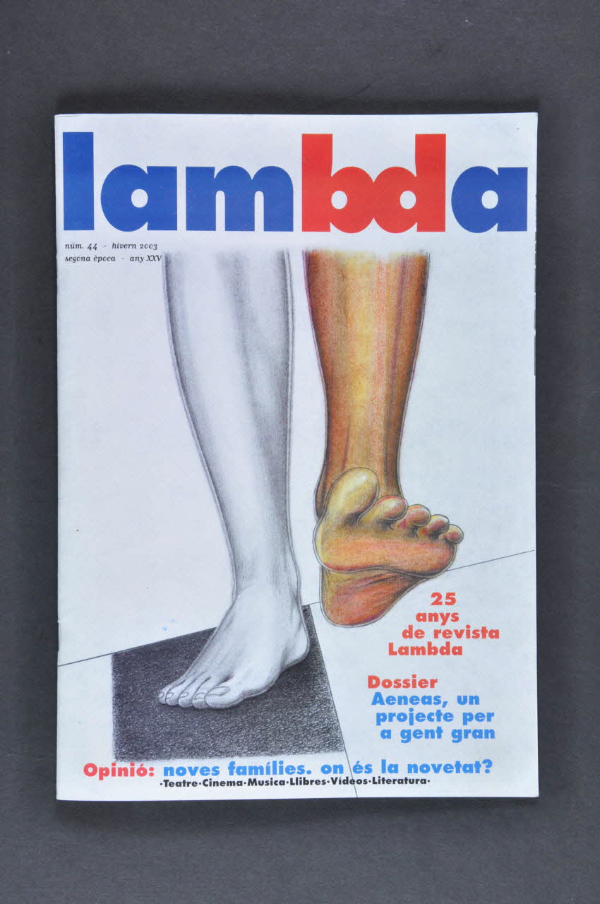 Casal Lambda revue "Lambda" (Revista gai degana dels Paisos Catalans i de l'Estat espanyol), n°44, année XXV, hiver 2003 Espagne 2003 2003.101.10 Photo Mucem