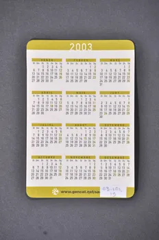 Generalitat De Catalunya, Departament de Sanitat i Assistència Social Carte calendrier "La sida decidim entre tots" Espagne 2003 2003.101.19 Photo Mucem