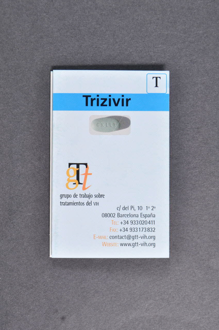 Dépliant Dépliant "Trizivir" 2003.101.23 Photo Mucem