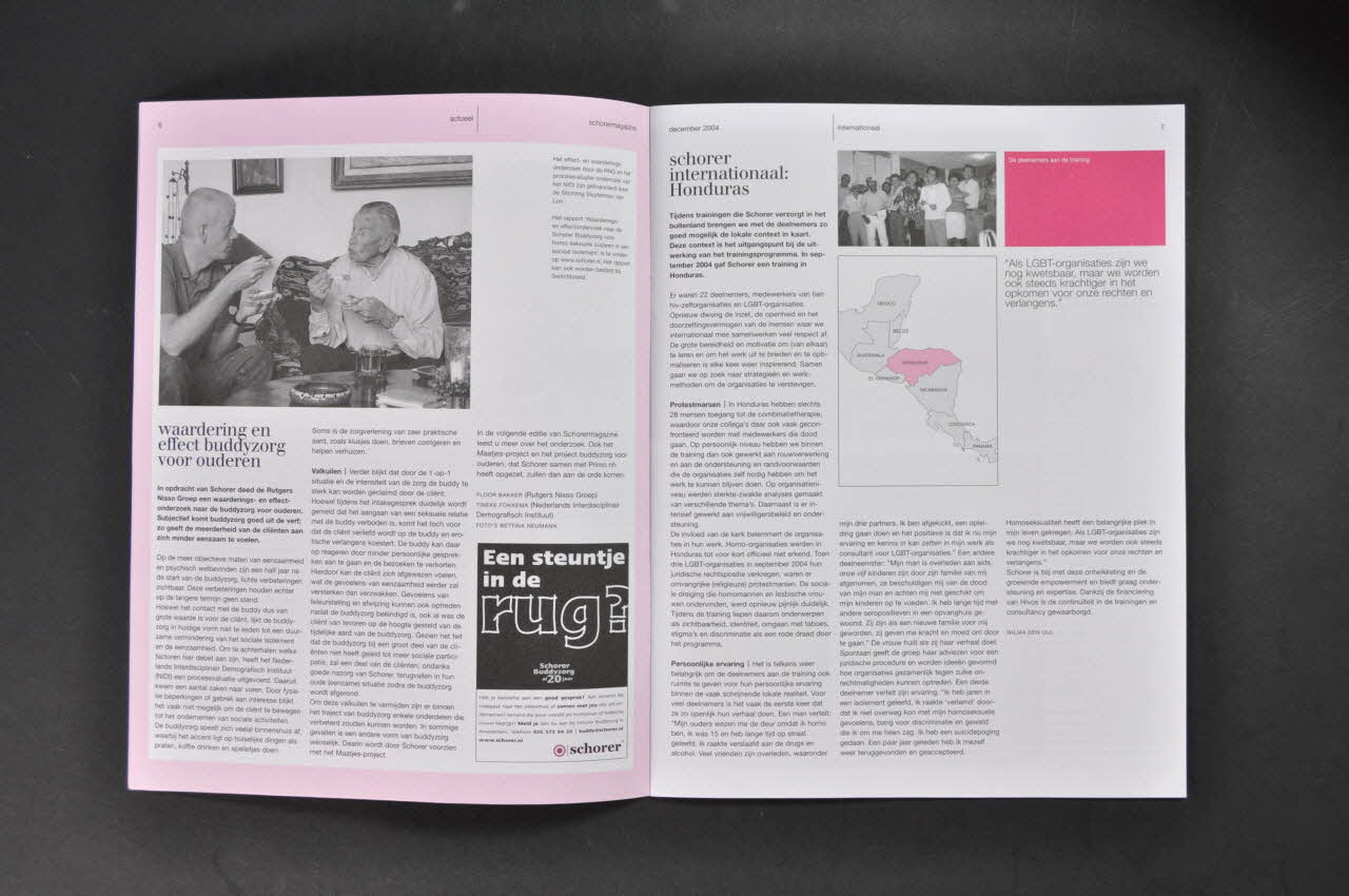 SAD Schorer Stichting Bulletin associatif Schorermagazine, décembre 2004 / monitoronderzoek amsterdam Pays-Bas 2004/12 2005.100.50 Photo Mucem