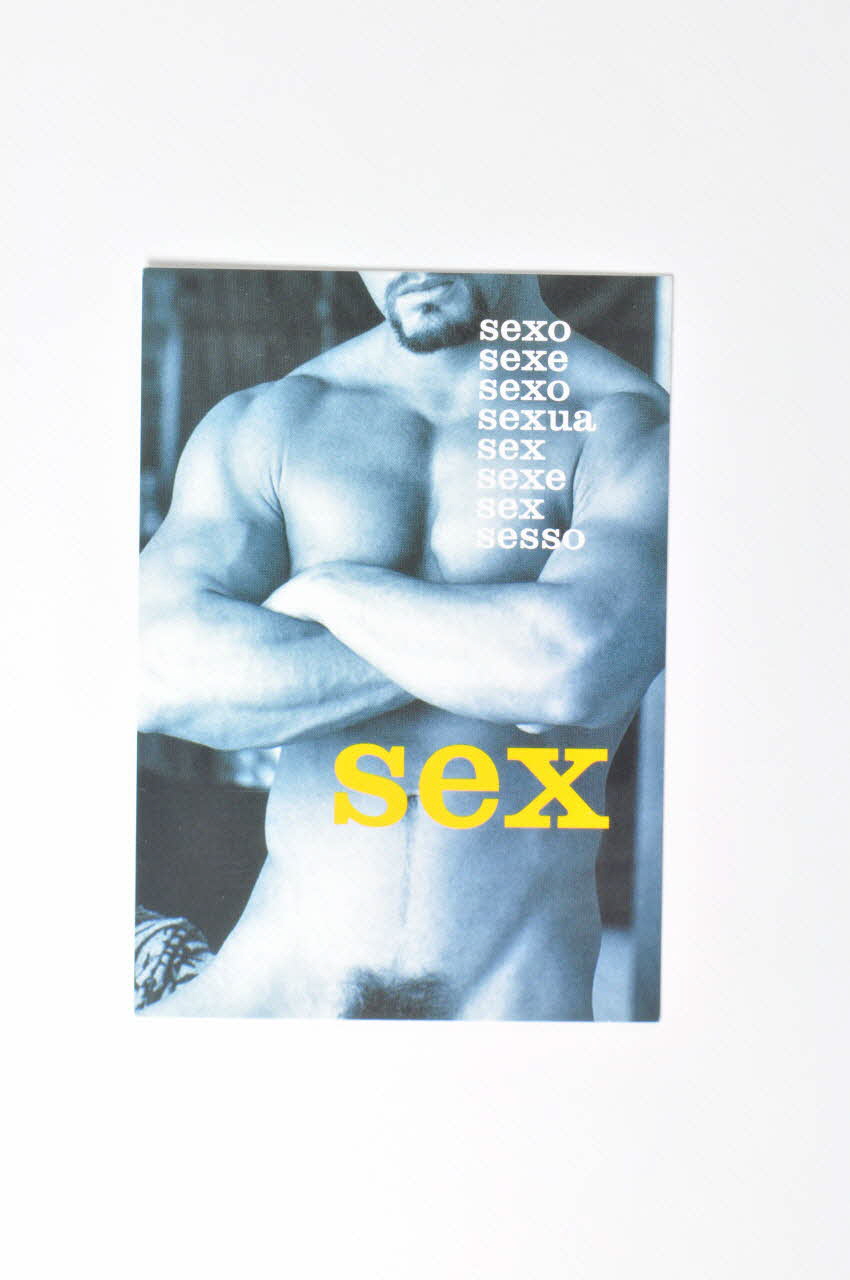 carte postale "SEX, / Sexo, sexe, sexo, sexua, sex, sexe, sex, sesso" 2003.101.27 Photo Mucem