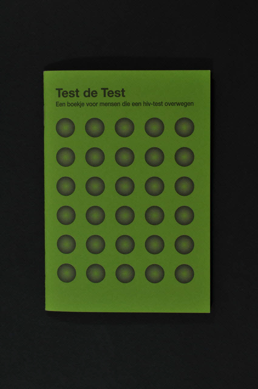 Sensoa BROCHURE "Test de test" (questions sur le dépistage) Belgique 2001/11 2004.118.19 Photo Mucem