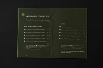 Sensoa BROCHURE "Test de test" (questions sur le dépistage) Belgique 2001/11 2004.118.19  Photo Mucem