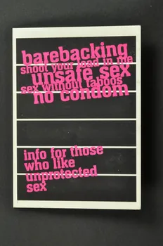 SAD Schorer Stichting Dépliant "Info for those who like unprotected sex" (en néerlandais et en anglais) (Information pour ceux qui aiment le sexe non protégé) Pays-Bas 2005 2005.100.57 Photo Mucem