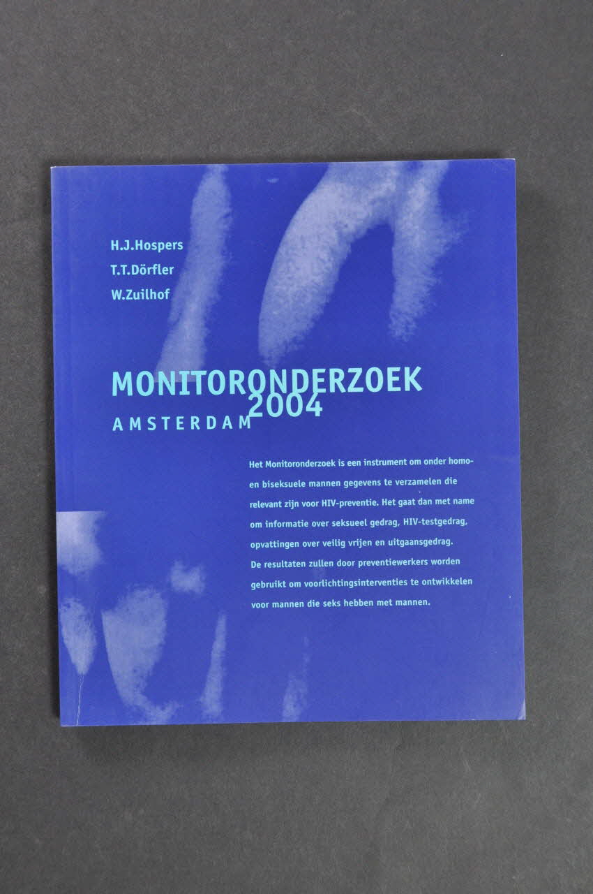 SAD Schorer Stichting BROCHURE "Monitoronderzoek 2004. Amsterdam" Pays-Bas 2004 2005.100.59 Photo Mucem