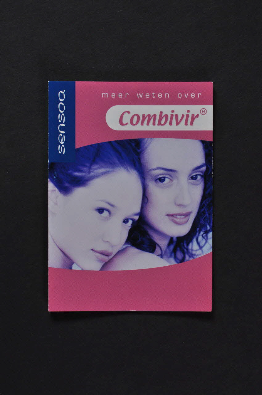 Sensoa Dépliant "Meer weten over Combivir"  (En savoir plus sur Combivir) Belgique 2004 2004.118.21 Photo Mucem