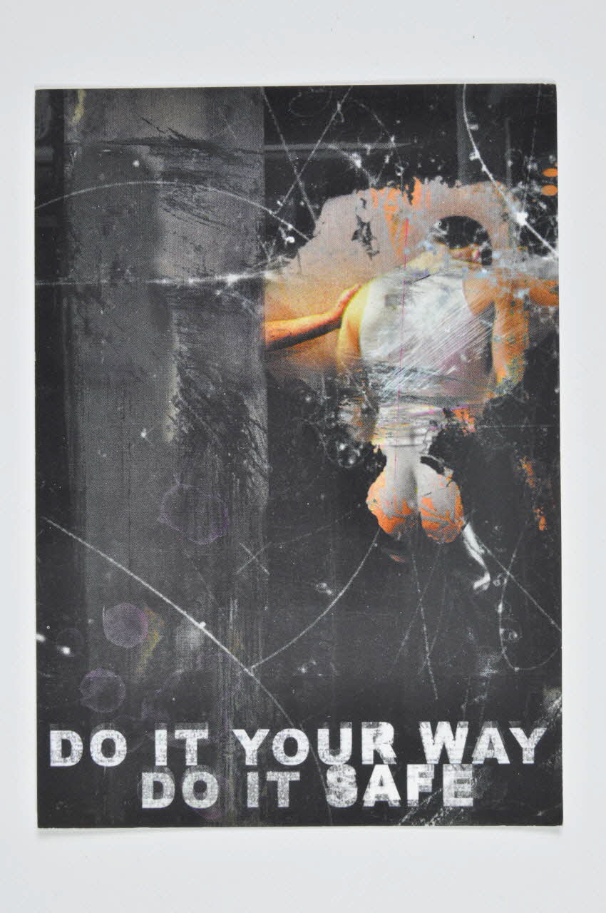 SAD Schorer Stichting carte postale "Do it your way. Do it safe" (Faites comme bon vous semble mais faites le safe) Pays-Bas 2004 2005.100.7 Photo Mucem
