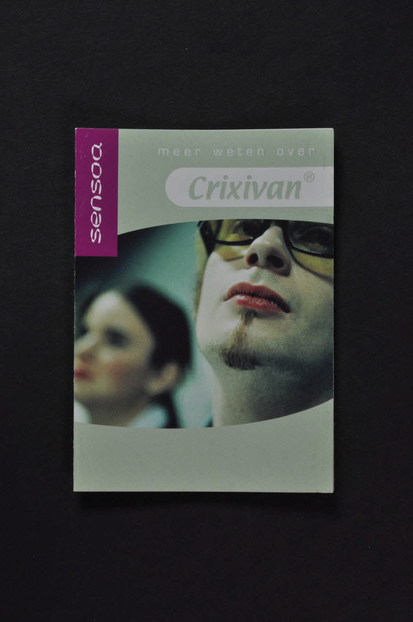 Sensoa Dépliant "Meer weten over Crixivan"  (En savoir plus sur Crixivan) Belgique 2004 2004.118.22 Photo Mucem