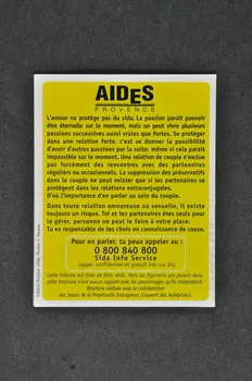 Aides Provence Dépliant "L'amour Toujours ?" France 1998/10 2005.101.101 Photo Mucem
