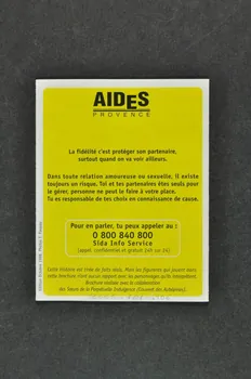 Aides Provence Dépliant France 1998/10 2005.101.106 Photo Mucem