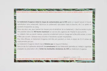 Aides Ile De France Carte d'information "Pourquoi le traitement d'urgence ?" France 2003 2005.101.112 Photo Mucem