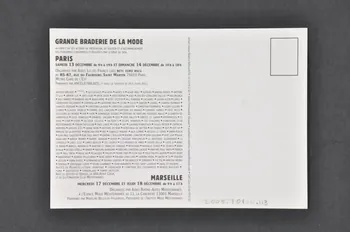 Aides Ile De France, Aides Rhône Alpes carte postale "Grande braderie de la mode / Aides moi et la mode t'aidera" Île-de-France, France 2003 2005.101.113 Photo Mucem
