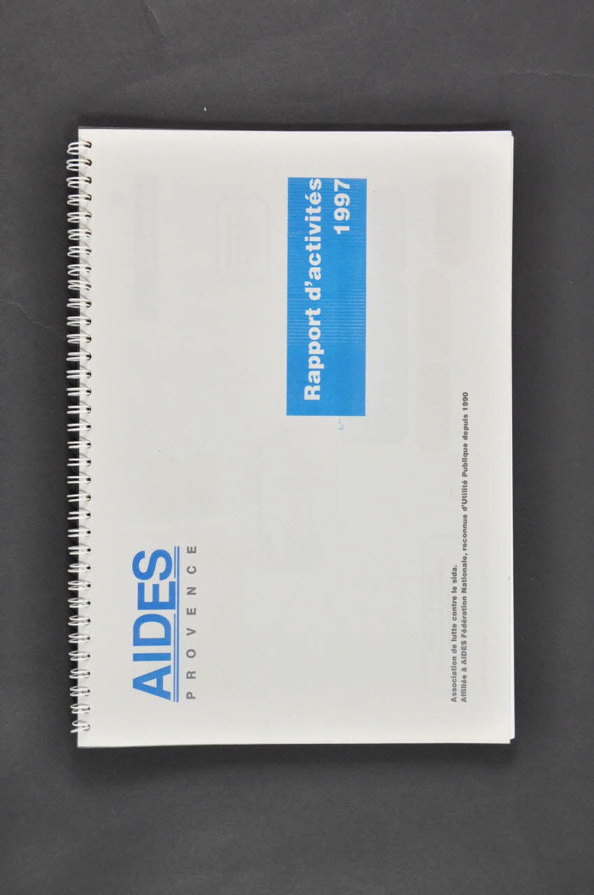 Aides Provence Rapport "Rapport d'activités 1997" France 1997 2005.101.12 Photo Mucem