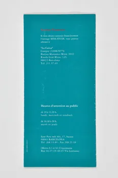 Dépliant "Sida-Studi. Associacio de Servei i Documentacio" (en français) 2003.101.54 Photo Mucem