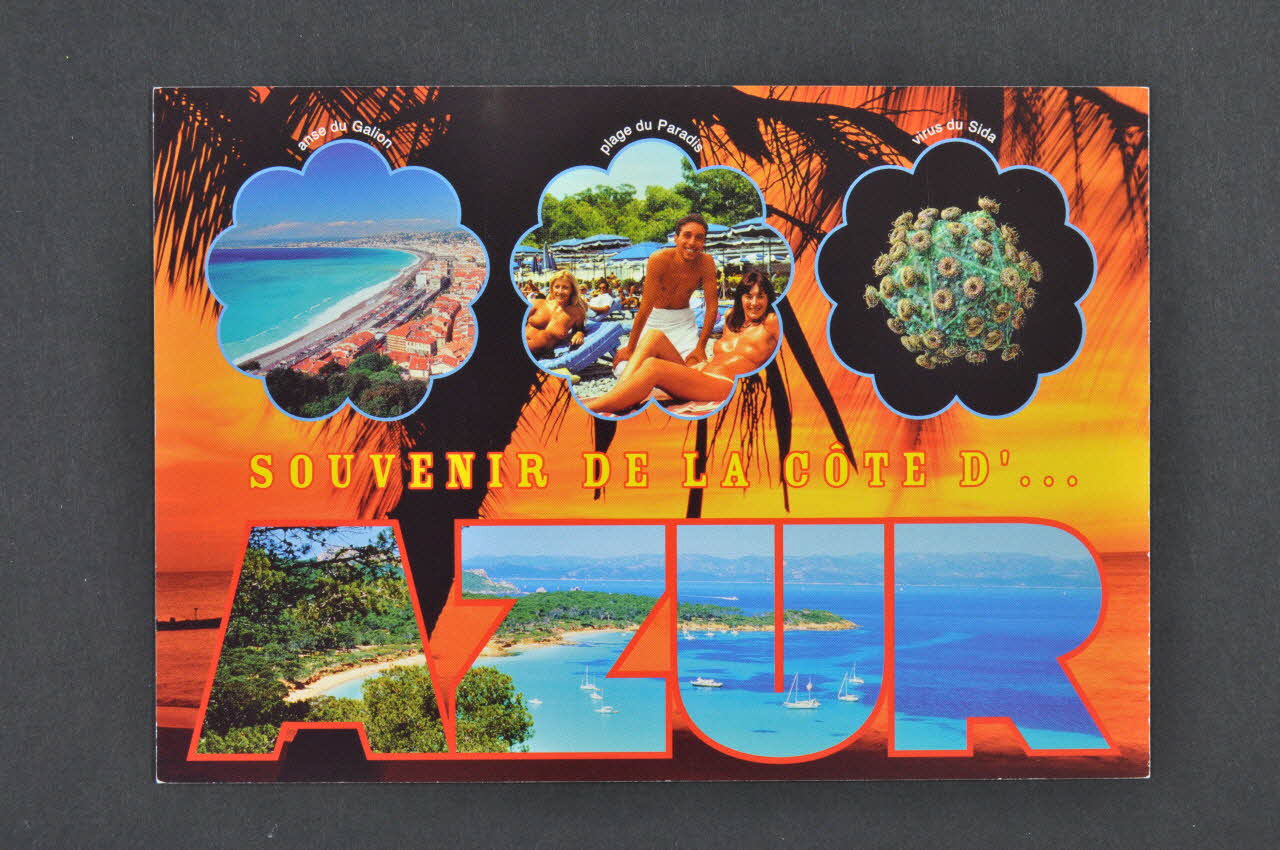 carte postale "Souvenir de la Côte d'Azur" 2005.101.120 Photo Mucem