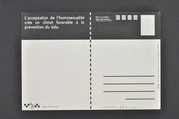 carte postale "La vie est moins triste quand on a des amis gais" 2005.101.124 Photo Mucem