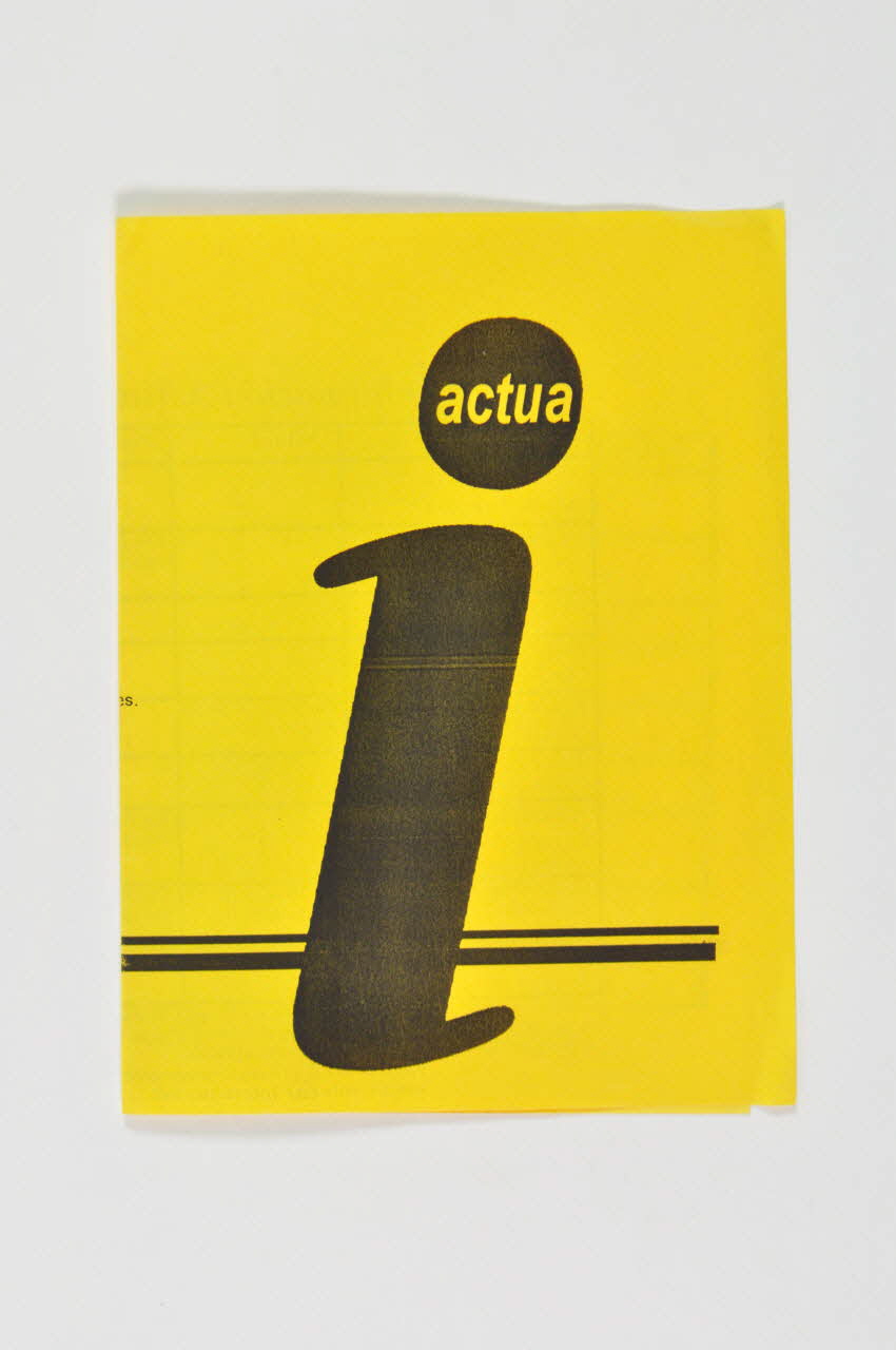 Actua Dépliant "Actua" Espagne 2000 2003.101.62 Photo Mucem