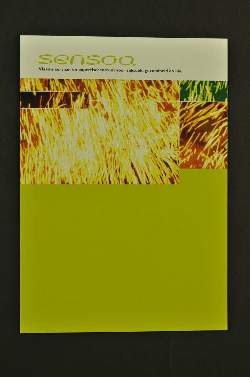 Sensoa Dépliant "Sensoa / Vlaams service - en espertisecentrum voor seksuele gezondheid en hiv" (Centre d'expertise sur la santé sexuelle et le VIH) Belgique 2004 2004.118.51 Photo Mucem