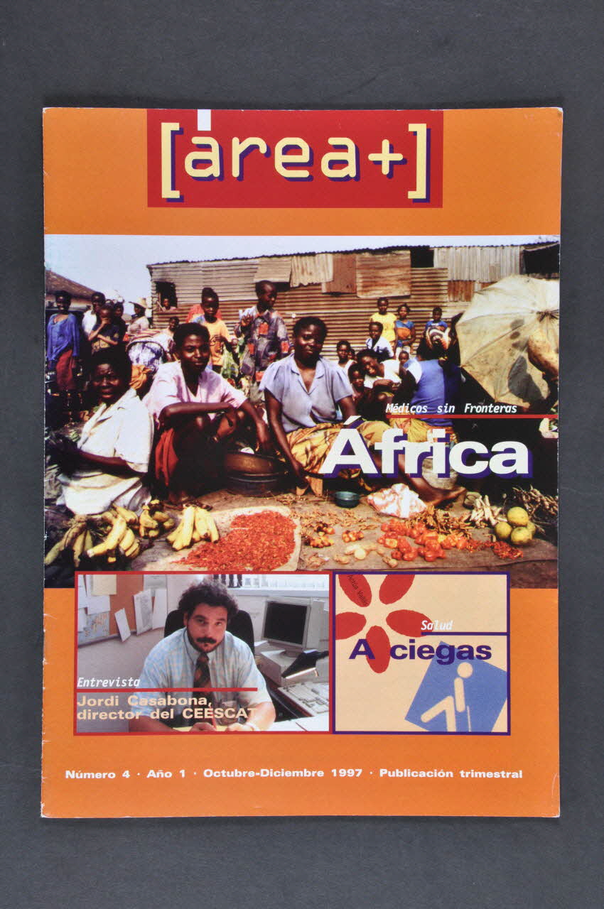 Sida Studi revue "Area +", n° 4, ano 1, oct-dec 1997, trimestriel : "Medicos sin Frontieras. Africa" Espagne 1997 2003.101.7 Photo Mucem