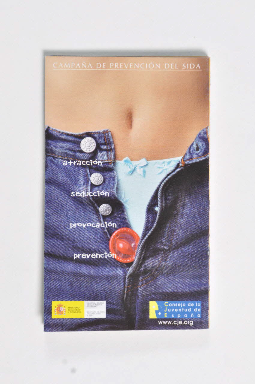 Consejo De La Juventud Espana / Ministerio  De Dépliant "Attracion, seduccion, provocacion, prevencion"  (Attraction, séduction, provocation, prévention) Espagne 2003 2003.101.73 Photo Mucem
