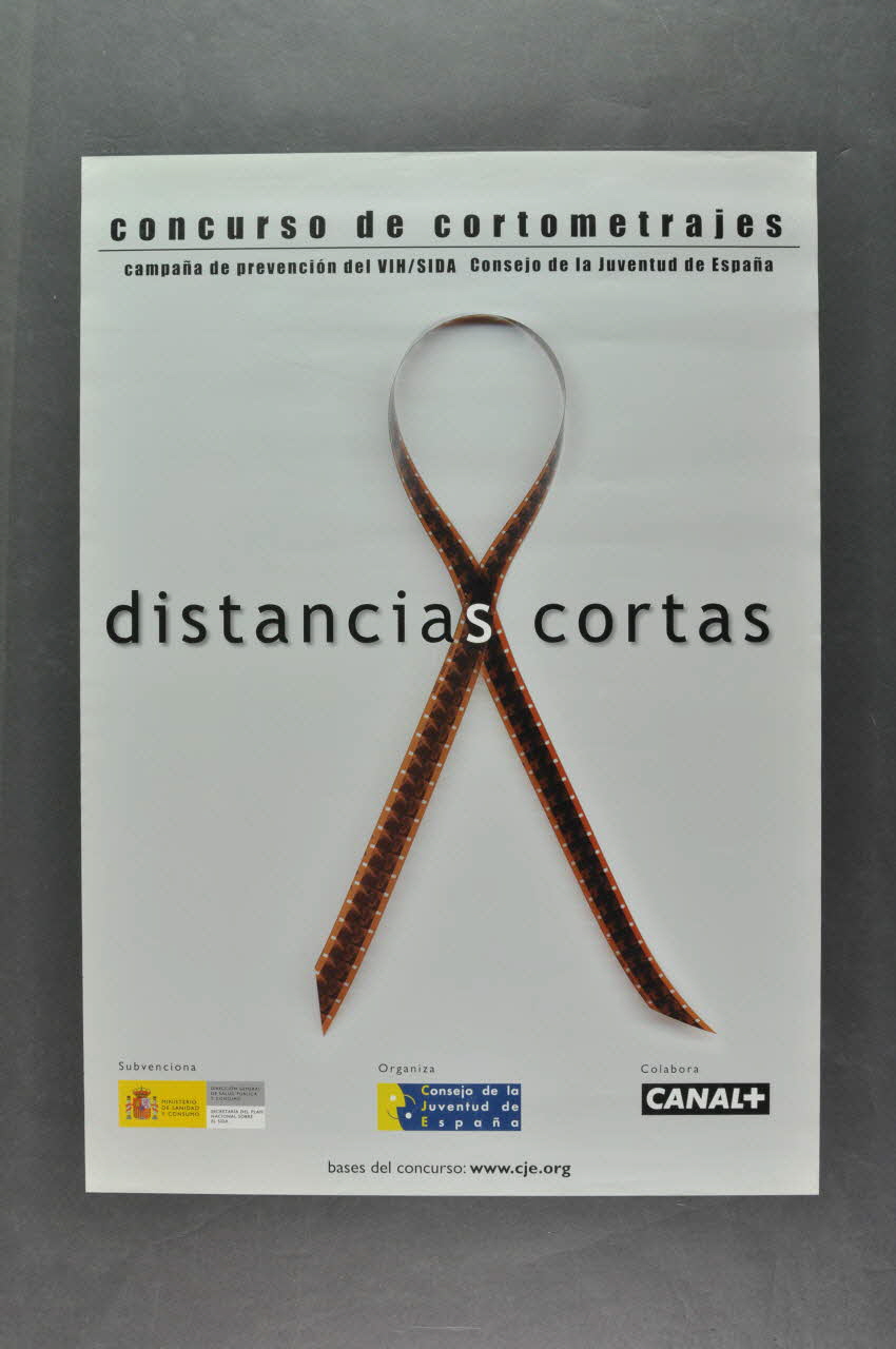affiche "Distancias cortas" Concurso de cortometrajes" (Courtes distances. Concours de court métrages) 2003.101.76 Photo Mucem