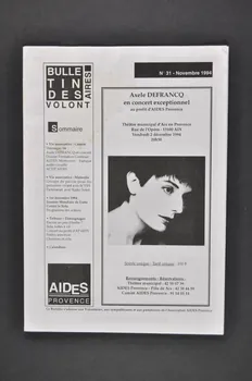 Aides Provence Bulletin associatif Bulletin des volontaires, n° 31, novembre 1994 France 1994/11 2005.101.19.1-4  Photo Mucem