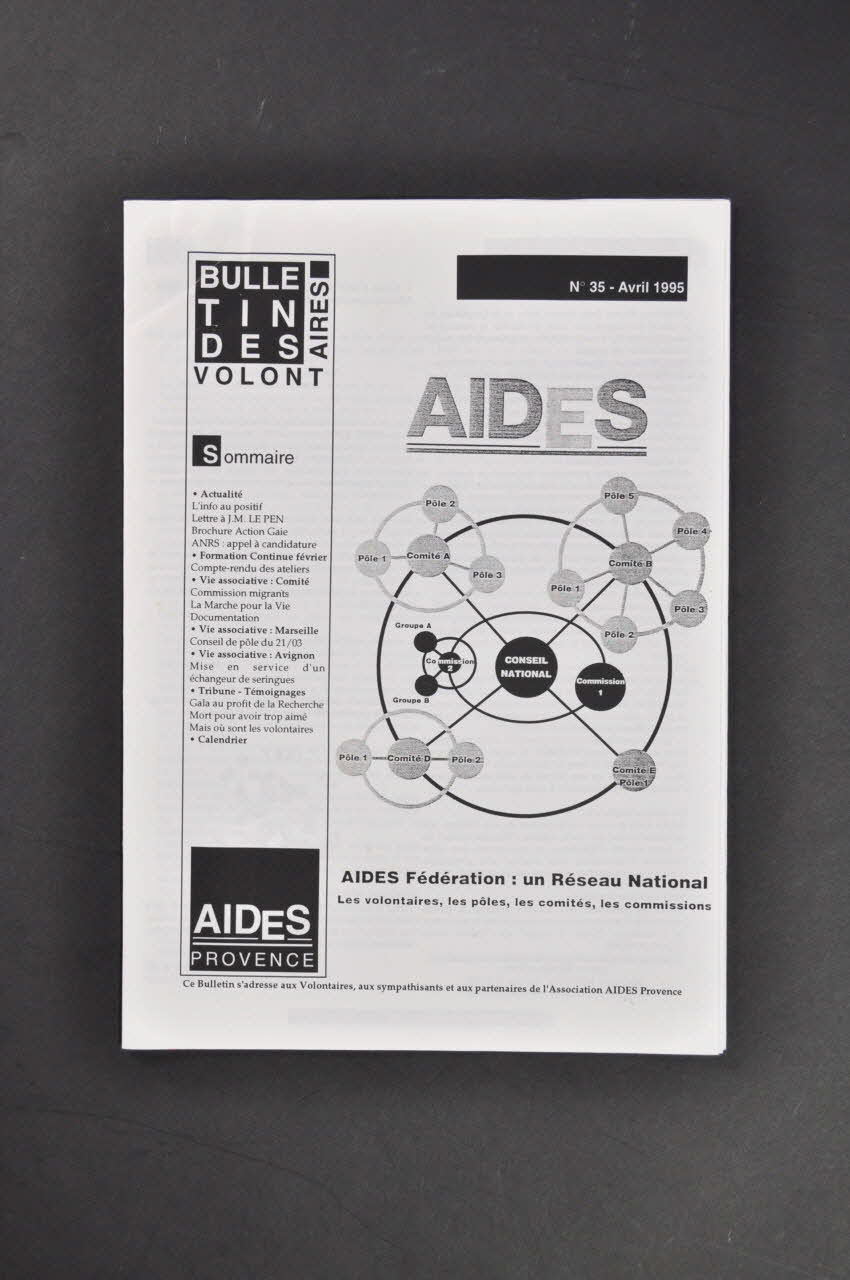 Aides Provence Bulletin un Réseau National France 1995/4 2005.101.23.1-3 Photo Mucem