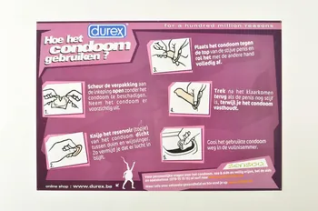 Sensoa / Durex affiche " Hoe het condom gebruiken?" (Comment poser un préservatif) Belgique 2004 2004.118.7 Photo Mucem