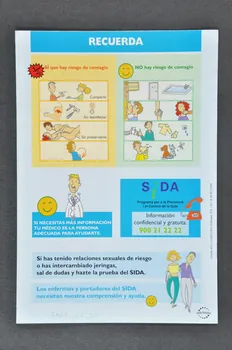Generalitat De Catalunya, Departament de Sanitat i Assistència Social Dépliant "Te proteges del Sida?" (Te protèges-tu du sida ?) Espagne 1994 2003.102.20 Photo Mucem