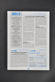 Aides Fédération Nationale Bulletin "AIDES Lettre aux donateurs", n° 6, juillet août septembre 1995 France 1995 2005.101.43.1-2 Photo Mucem