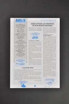 Aides Fédération Nationale Bulletin "AIDES Lettre aux donateurs", n° 7, octobre novembre décembre 1995 France 1995 2005.101.44.1-2 Photo Mucem