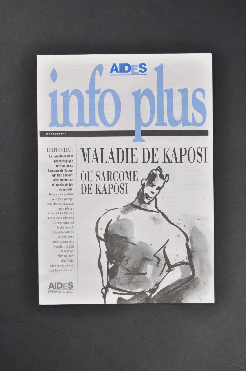 Aides Fédération Nationale Dépliant "AIDES Info Plus, mai 1993, n°7 : "Maladie de Kaposi ou sarcome de Kaposi" France 1993/5 2005.101.45 Photo Mucem