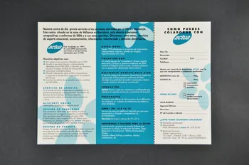 Dépliant "ACTUA Associacio de persones que vivim amb VIH / SIDA" (ACTUA. association de personnes vivant avec le VIH/Sida) 2003.102.30 Photo Mucem