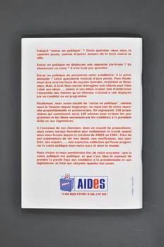 Aides Fédération Nationale BROCHURE "Courage, votons ! 105 propositions pour lutter contre le sida..." France 2002/3 2005.101.56 Photo Mucem