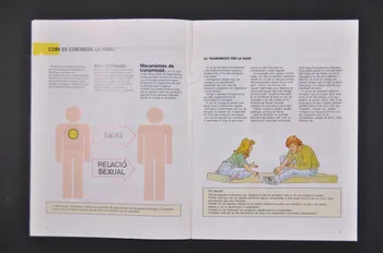 Generalitat De Catalunya, Departament de Sanitat i Assistència Social BROCHURE "Per un futur sense SIDA. No te'n desentenguis / Informa-te'n" (Pour un futur sans sida . Ne t'en désintéresse pas. Informe toi) Espagne 1994 2003.102.4 Photo Mucem