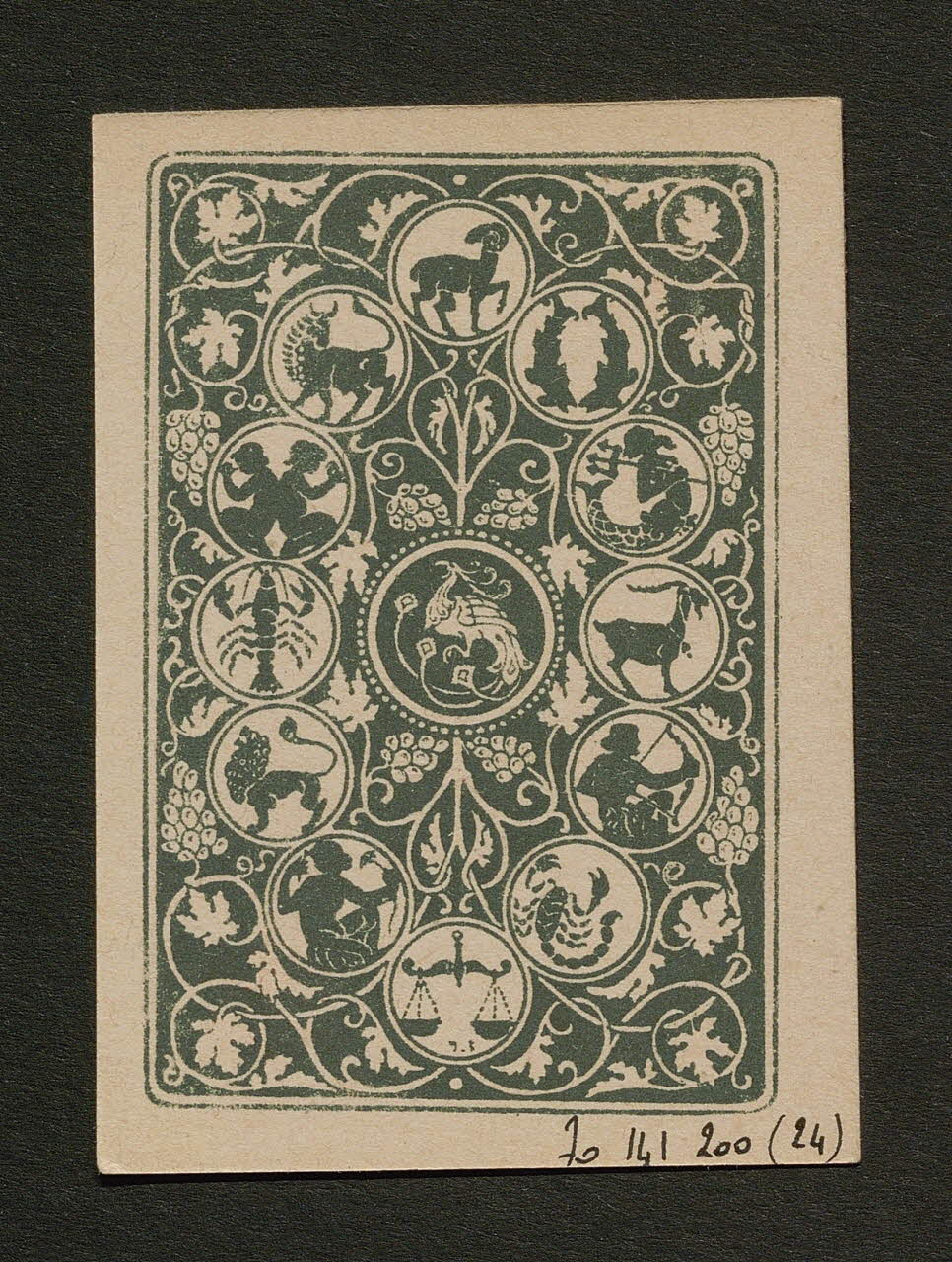 carte à jouer 1970.141.200.24 Photo