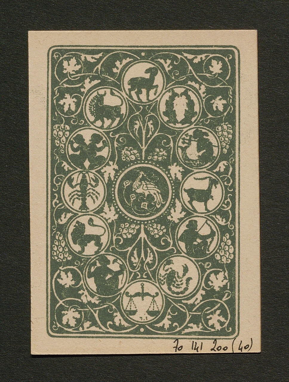 carte à jouer 1970.141.200.40 Photo