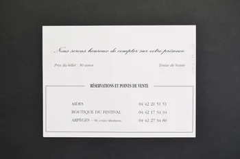 Aides Provence CARTON D'INVITATION "Soirée au profit de la lutte contre le sida" France 2004/7 2005.101.65 Photo Mucem