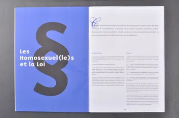Aide Suisse Contre Le Sida (Ass) BROCHURE "Etre soi-même. Brochure à l'intention des jeunes gays, bis et lesbiennes et de leur entourage" Lorraine, France 2002 2004.119.127 Photo Mucem