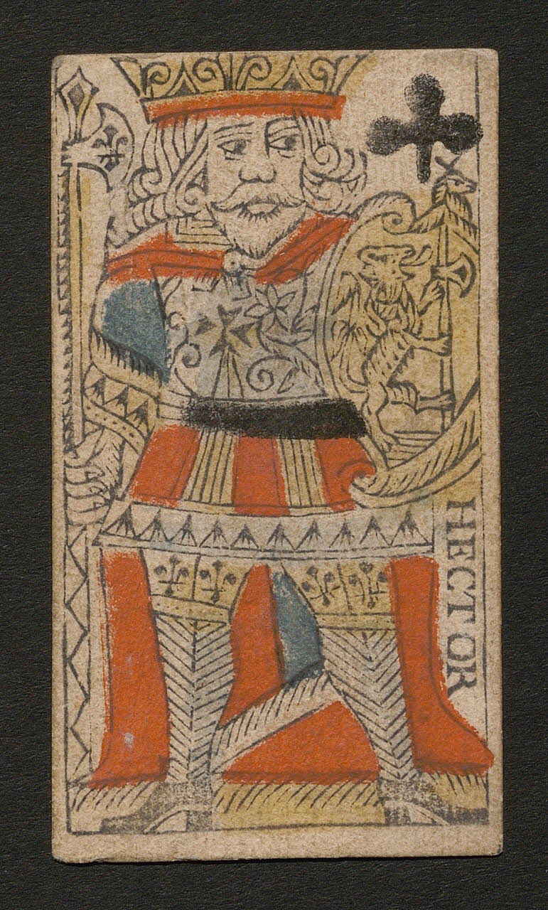 Bodet Nicolas carte à jouer carte à jouer au portrait de Rouen 1750 1970.141.312  Photo