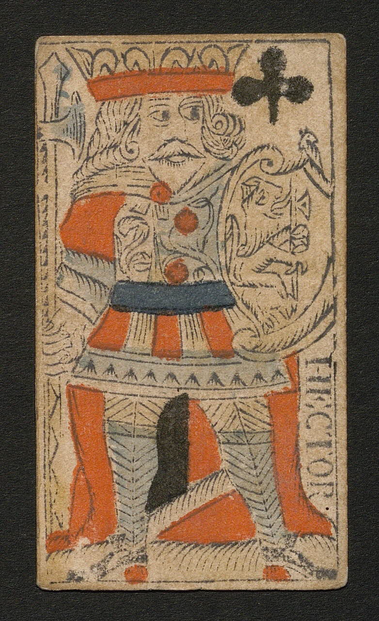 Bodet Nicolas carte à jouer carte à jouer au portrait de Rouen 1750 1970.141.314  Photo
