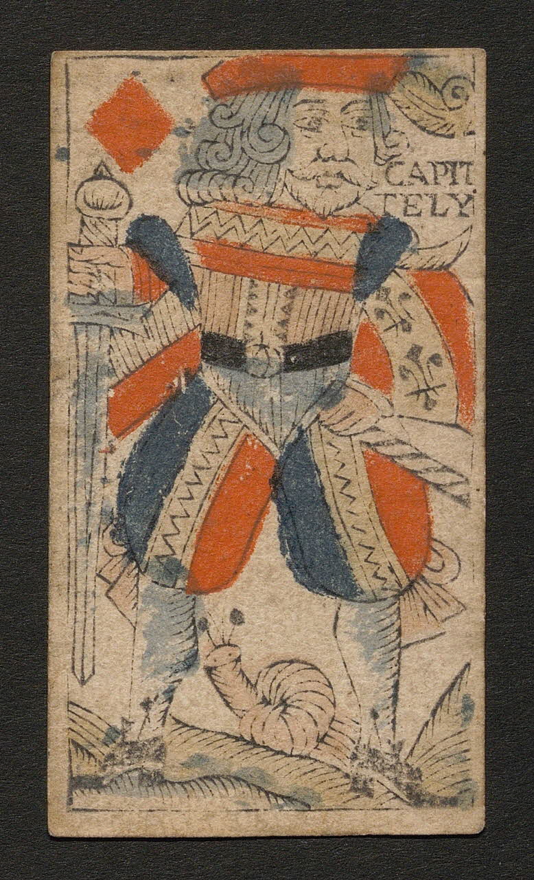Bodet Nicolas carte à jouer carte à jouer au portrait de Rouen 1750 1970.141.317  Photo