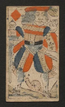 Bodet Nicolas carte à jouer carte à jouer au portrait de Rouen 1750 1970.141.317  Photo