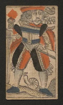 Bodet Nicolas carte à jouer carte à jouer au portrait de Rouen 1750 1970.141.318 Photo