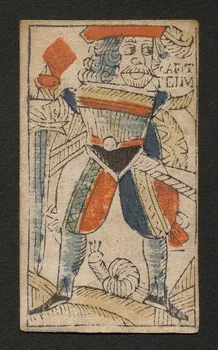 Bodet Nicolas carte à jouer carte à jouer au portrait de Rouen 1750 1970.141.319  Photo