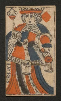 Bodet Nicolas carte à jouer carte au portrait de Rouen 1750 1970.141.323 Photo