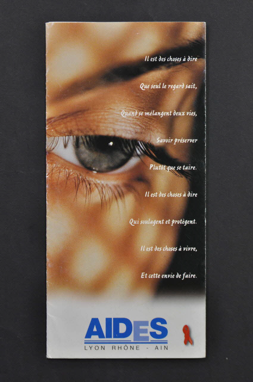 Aides Lyon Dépliant "AIDES Lyon Rhone Ain Rhône-Alpes, France 1998 2005.101.77 Photo Mucem