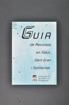 Affiche-dépliant "Guia de recursos en Salut, Gent Grant i solidaritat." (Guide de ressources sur la santé, les personnes âgées et la solidarité) 2003.102.6 Photo Mucem