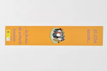 Espagne. Ministerio de sanidad y consumo marque-page "Le sida existe ...  Les moyens de l'éviter aussi" (castillan) Espagne 2003 2003.102.64 Photo Mucem