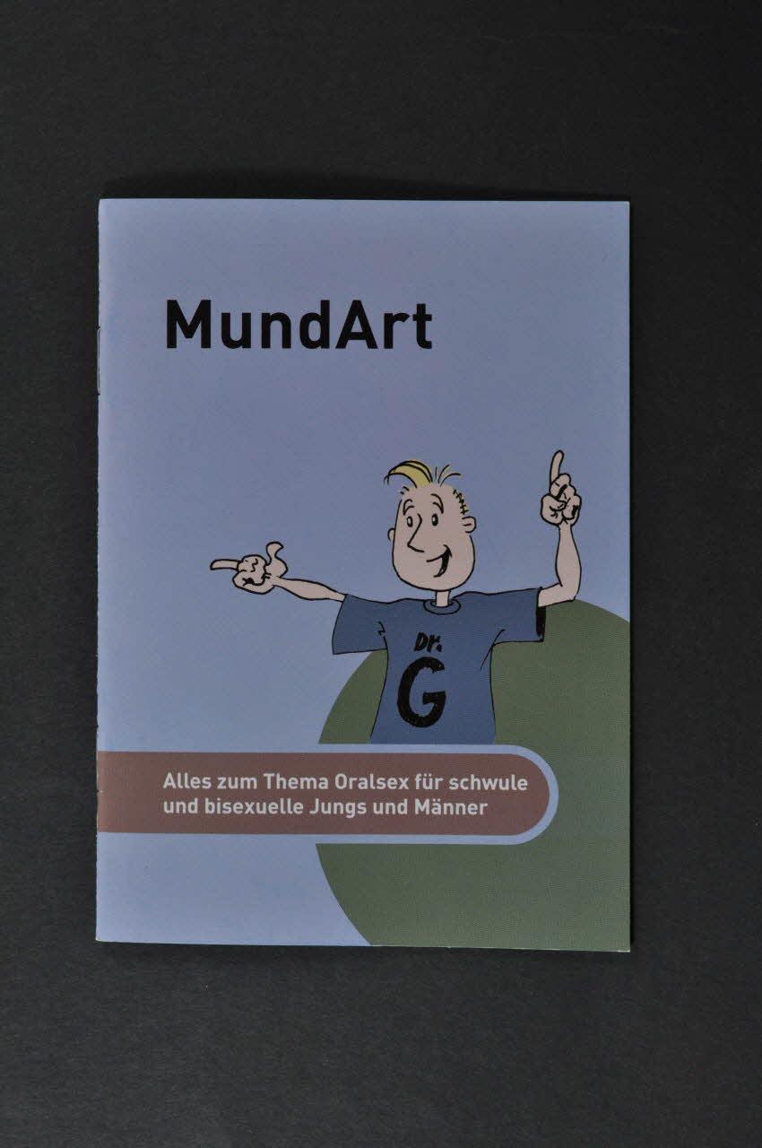 Aide Suisse Contre Le Sida (Ass) BROCHURE "MundArt. Alles zum Thema Oralsex für schwule und bisexuelle Jungs und Männer" Lorraine, France 2003 2004.119.138 Photo Mucem